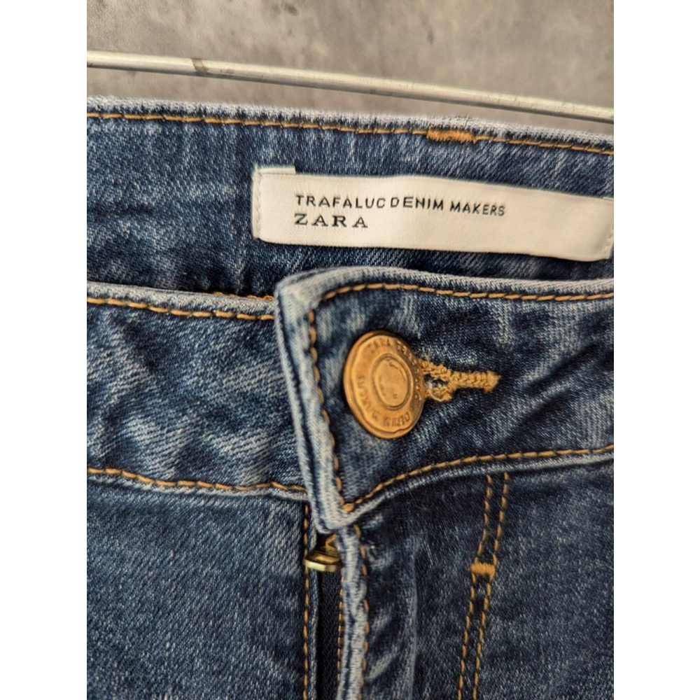 Women's Zara Blue Jeans Size 26 - Picture 2 of 10